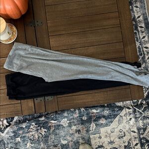 Gray and Black Leggings